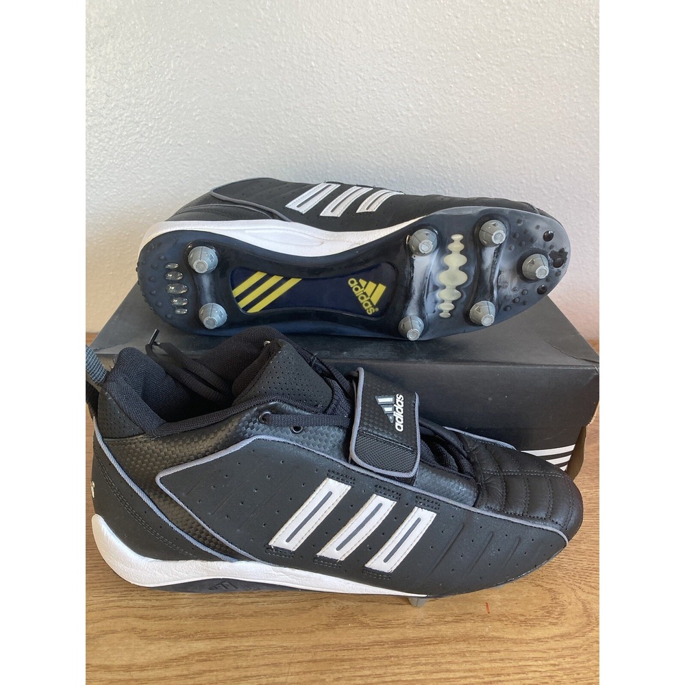 Adidas Grid Iron 2D MI Football Cleats, Men's Size 12.5 Black White New With Box
